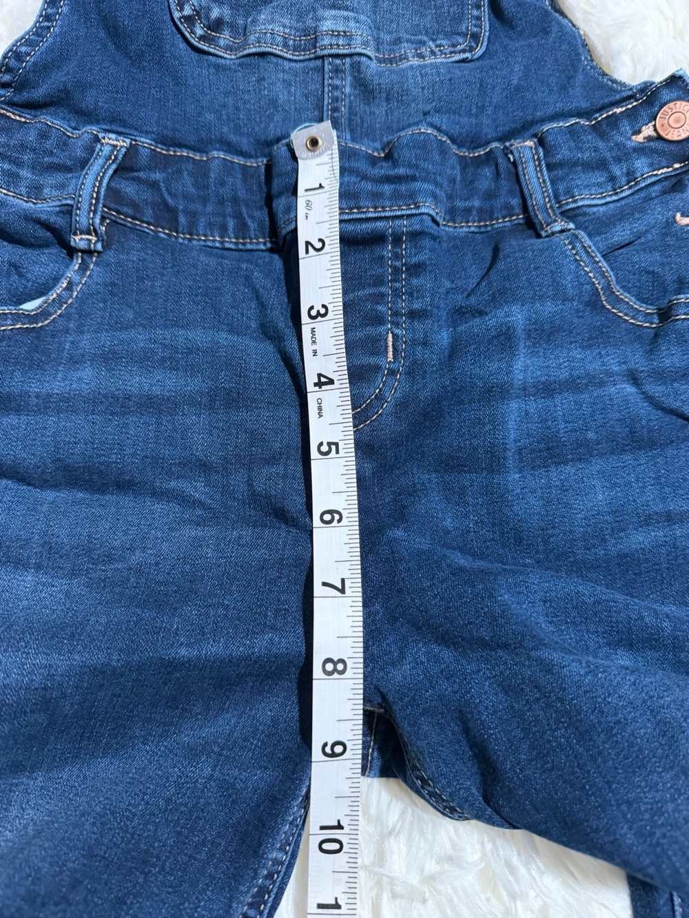 Justice Blue Jumpsuit with Distressed Details - Picture 13 of 13